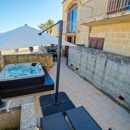 Harbour Views Duplex Maisonette With Jacuzzi Hot Tub Mgarr Exterior foto