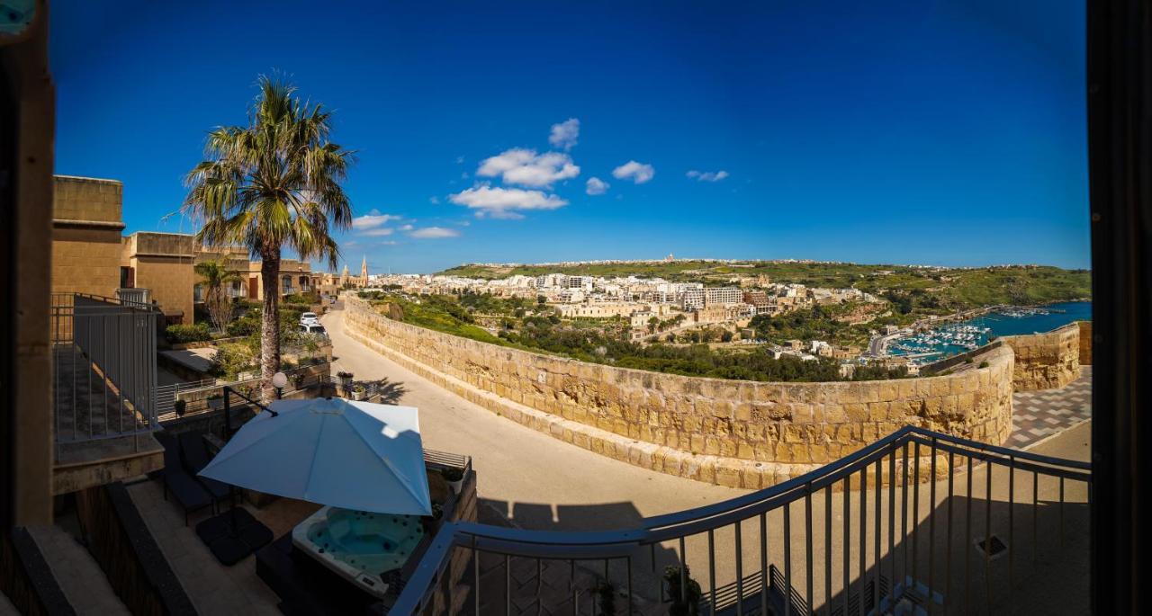 Harbour Views Duplex Maisonette With Jacuzzi Hot Tub Mgarr Exterior foto